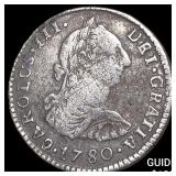 1780 Bolivia Potosi Silver 1 Real
