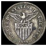 1929-M Philippines Silver 20 Centavos