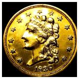 1836 Script 8 $2.50 Gold Quarter Eagle