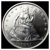1861-O Seated Liberty Half Dollar