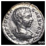 Roman Geta as Caesar 198-209/11 Silver Denarius