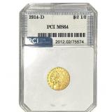1914-D $2.50 Gold Quarter Eagle PCI MS64