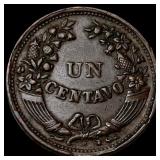 1918R Peru Bronze Centavo