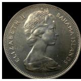 1969 Bahamas Silver Dollar
