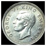 1941 New Zealand Silver Three Pence KM-7