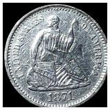 1871-S Silver Seated Liberty Half Dime HIGH  GRAD