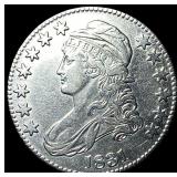 1831 Silver Capped Bust Half Dollar CLOSELY  UNCI
