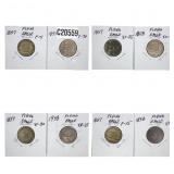 [8 Coins] 1857-1858 Flying Eagle Cent