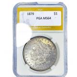 1879 Morgan Silver Dollar PGA MS64
