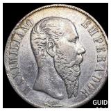 1866Mo Mexico Silver 1 Peso