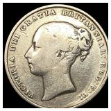 1846 Great Britain Silver 1 Shilling