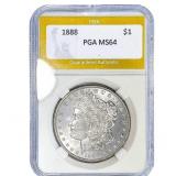1888 Morgan Silver Dollar PGA MS64