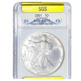 2001 Silver Eagle SGS MS70