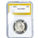 1941 Washington Silver Quarter PGA MS67