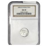 2006-W Platnium Eagle $10 NGC MS70
