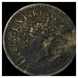 1944 India Silver 1/4 Rupee