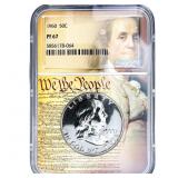 1960 Franklin Half Dollar NGC PF67