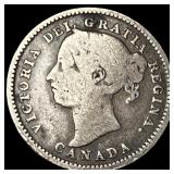 1896 Canada Silver 10 Cents