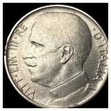 1920-R Italy 50 Centeseimi Reeded Edge