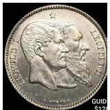 1880 Belgium Silver 1 Franc