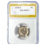 1938-D Buffalo Nickel PGA MS67+