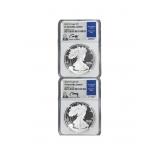 [2 Coins] 2023 Silver Eagle NGC PF70 UC