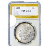 1878 Morgan Silver Dollar PGA MS64