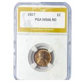 1927 Wheat Cent PGA MS66 RD