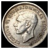 1943 Austrailia Silver 3 Pence