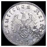 1941A Germany 50 Pfenning KM 96