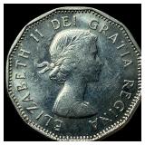 1960 Canada Silver 5 Cents