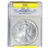 1992 Silver Eagle SGS MS70