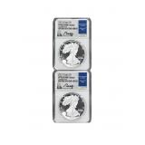 [2 Coins] 2021 Silver Eagle NGC PF70 UC
