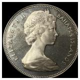 1970 Bahamas Silver Dollar KM 8