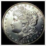 1892-CC Morgan Silver Dollar