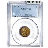 1914-S Wheat Cent PCGS VF35