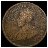 1918 British Honduras Bronze 1 Cent