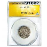 1919-S Buffalo Nickel ANACS VF25