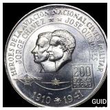 1975 Peru Silver 200 Soles KM 262
