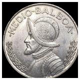 1962 Panama Silver 1/2 Balboa