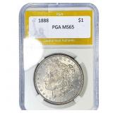 1888 Morgan Silver Dollar PGA MS65