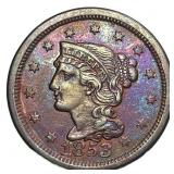 1853 Braided Hair Large Cent