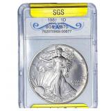 1989 Silver Eagle SGS MS70