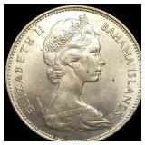 1966 Bahamas Silver Dollar