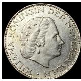 1966 Netherlands Silver Gulden KM 184