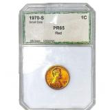 1970-S Wheat Cent PCI PR65 Red