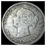 1881 Newfoundland Silver 5 Cents