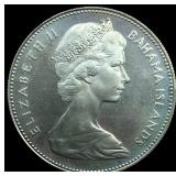 1970 Bahamas SIlver Dollar Proof KM 8