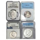 [4] 1886-1971-S Ken. & Frank 50C w/ Morgan & Ike $