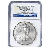 2012-S Silver Eagle NGC MS70
